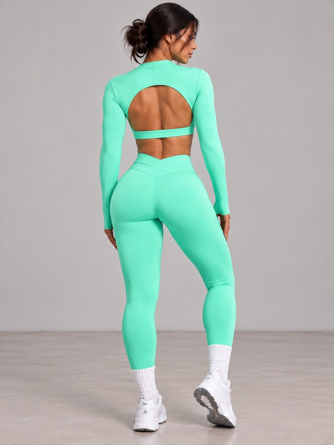 Conjunto Seamless de Manga Larga y Leggings