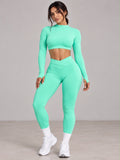 Conjunto Seamless de Manga Larga y Leggings