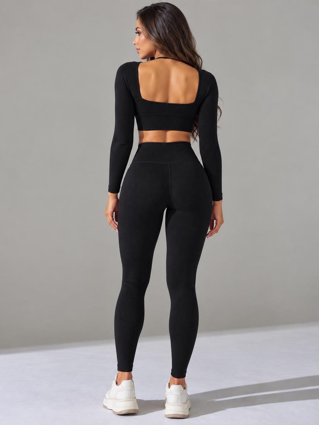 Conjunto Seamless de Manga Larga y Leggings